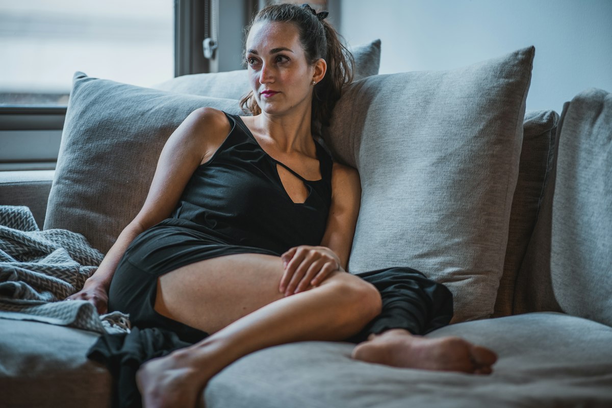 Ejercicio de estiramiento de cuádriceps
